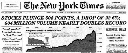 black monday stock market crash paul tudor jones