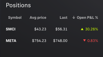 Current Portfolio Screenshot