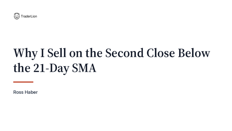 why i sell second close below 21 day sma featured